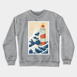 Big Wave vs. tower Crewneck Sweatshirt